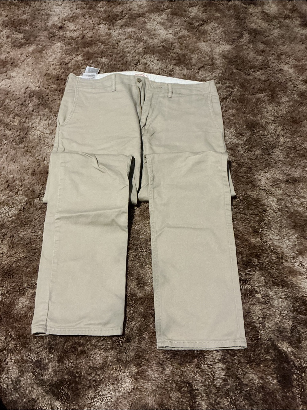 Men's Casual Straight-Leg Pants in Khaki
